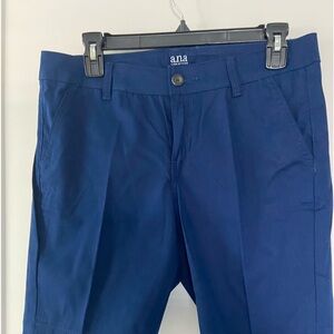 a.n.a. Navy Chino Shorts 9” Inseam